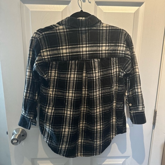 Madewell Flannel Trapeze Shirt XXS - Picture 6 of 7